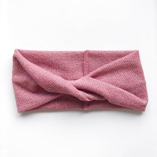 ADULT Heathered Pink : Boho Twist Headband