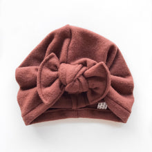 Super Soft Auburn Sweater Hat : w/ Flat Bow