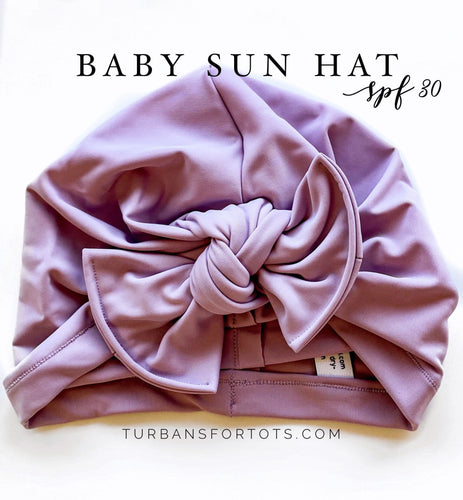 SWIM Lavender Mist Sun Hat : w/ Flat Bow