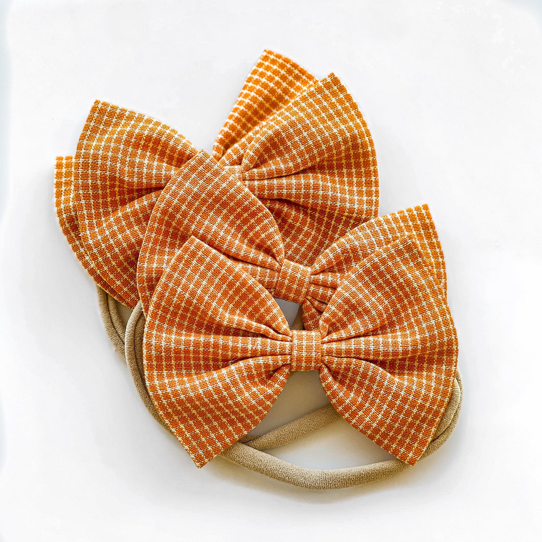 Rustic Woven : (1 Baby Bow)