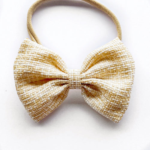 Woven Shimmer : Baby Bow