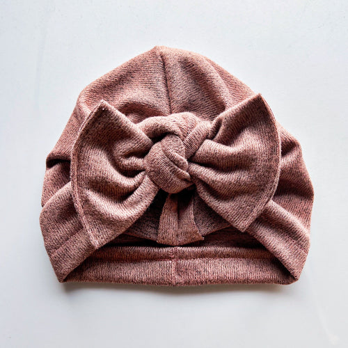 Flecked Rose Hat : w/ Flat Bow