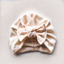 Super Soft Cream Sweater Hat : w/ Flat Bow