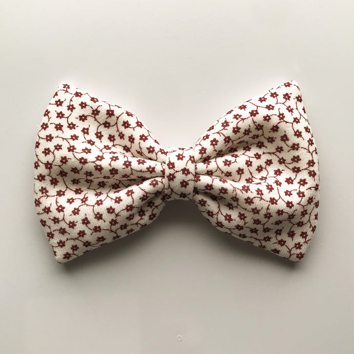 Burgundy Buds : XL bow