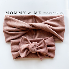 Flecked Rose : (Mommy & Me set) Boho Twist & Flat Bow Headband